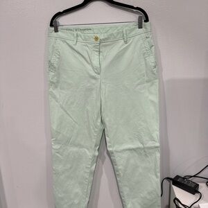 Talbots Mint Green Relaxed Chino Pants